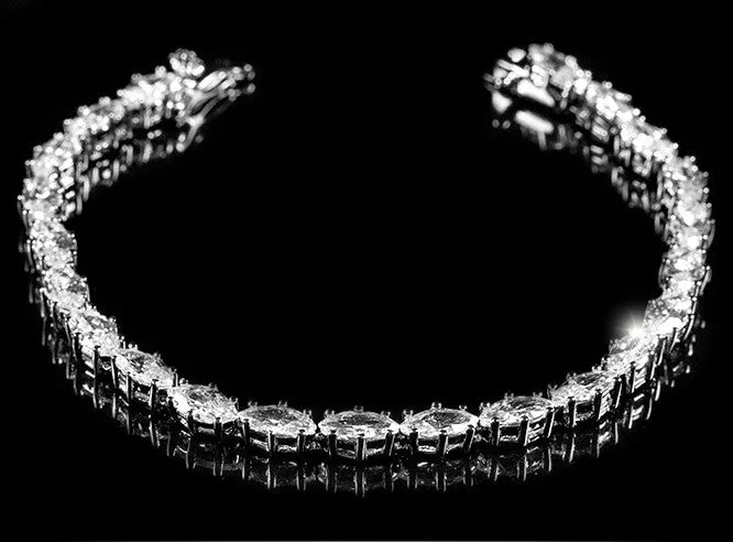 Paige Marquise CZ Tennis Bracelet – 7in | 20ct