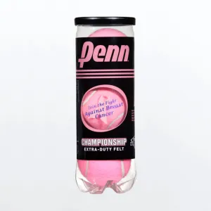 Penn Pink Championship Extra Duty Tennis Balls (3-ball can)