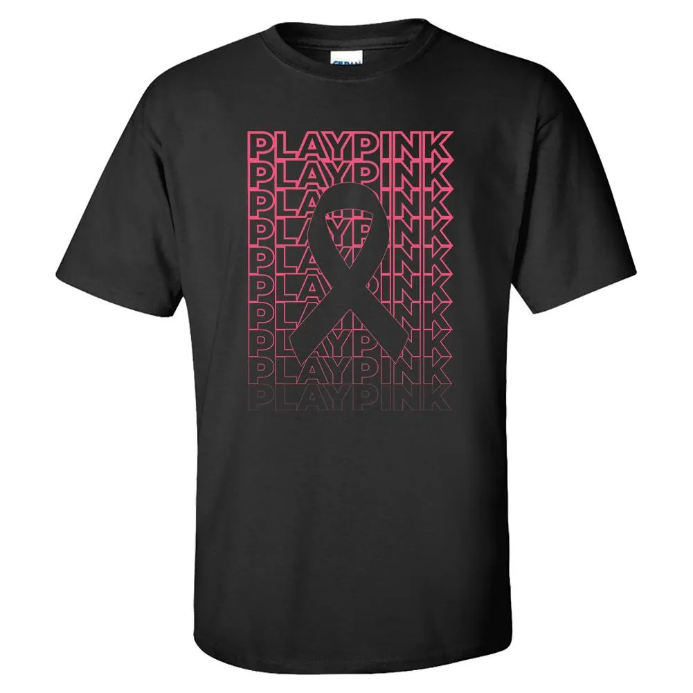 Play Pink Tennis Tee Black