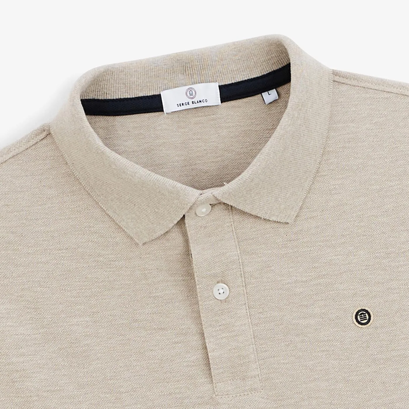 Polo Lewis beige chiné