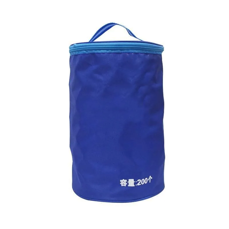 Portable Table Tennis Ball Bag Case Holds 200 Balls