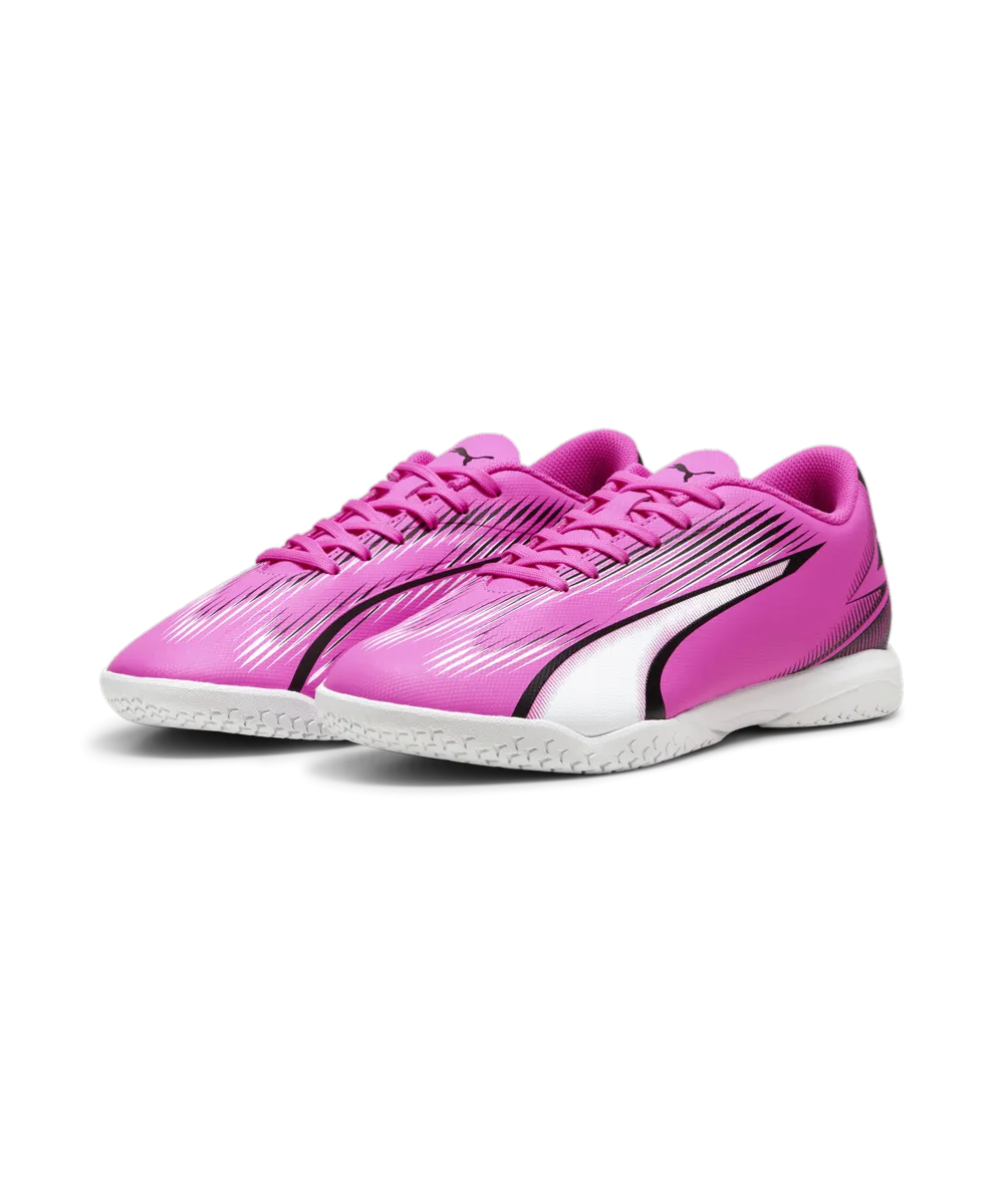 PUMA Ultra Play IT Adult Indoor Soccer Shoes 107766 01 PINK/BLACK/WHITE