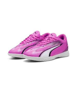 PUMA Ultra Play IT Junior Indoor Soccer Shoes 107780 01 PINK/WHITE/BLACK