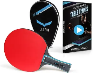 "Enhance Your Skills with the Premium Ping Pong Racket Set - Includes Paddle, Case, and Training Video"