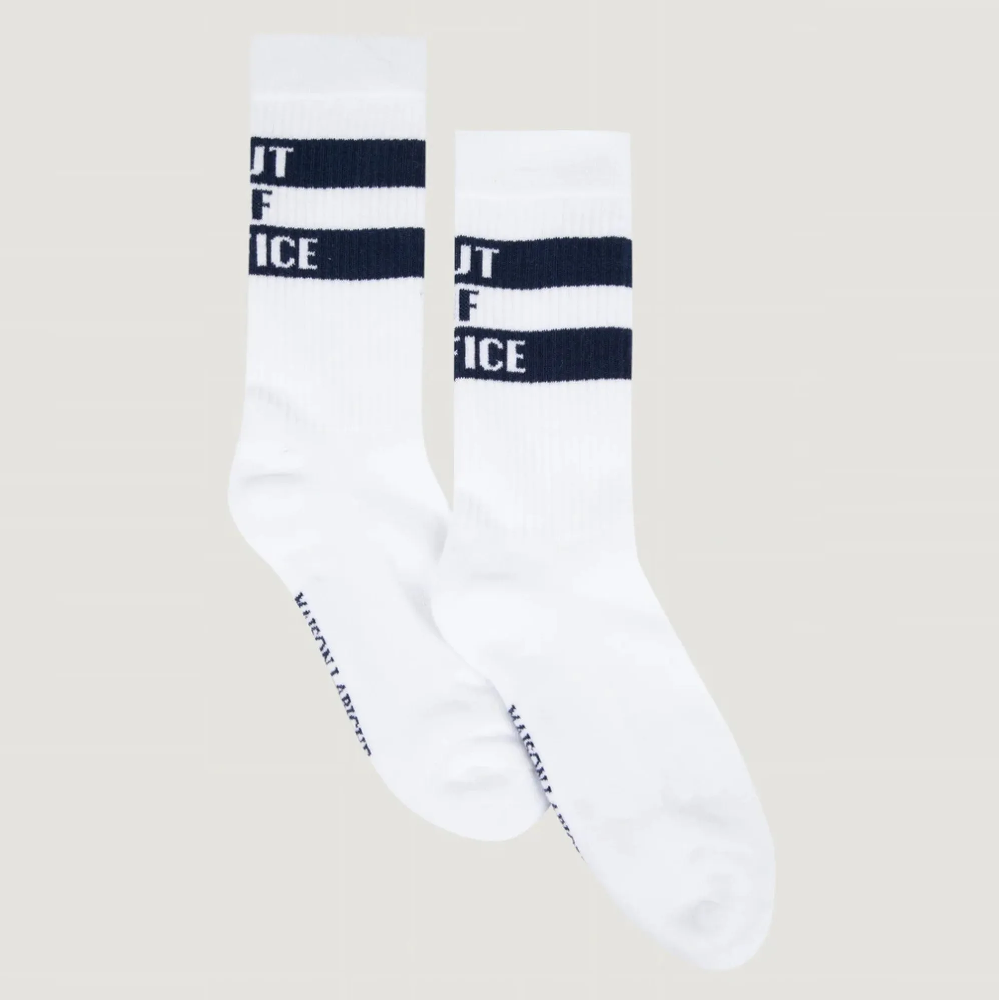 "Out of Office" Gasnier Socks (White)