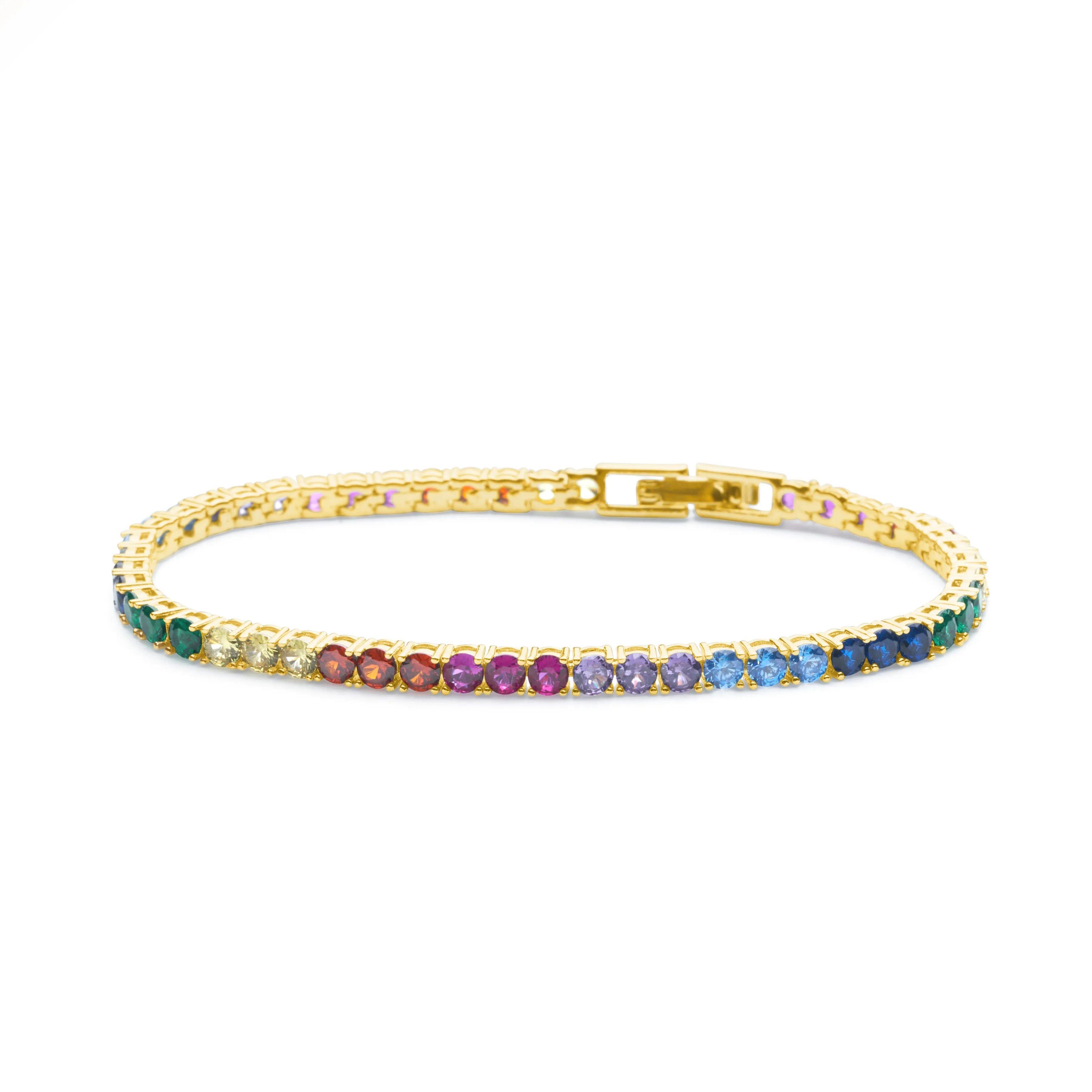 Rainbow Tennis Bracelet