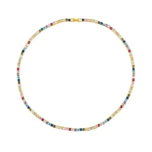 Rainbow Tennis Necklace