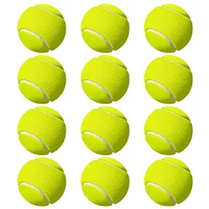 Rubber Cricket Tennis Ball(Pack of 12 |Light Yellow)