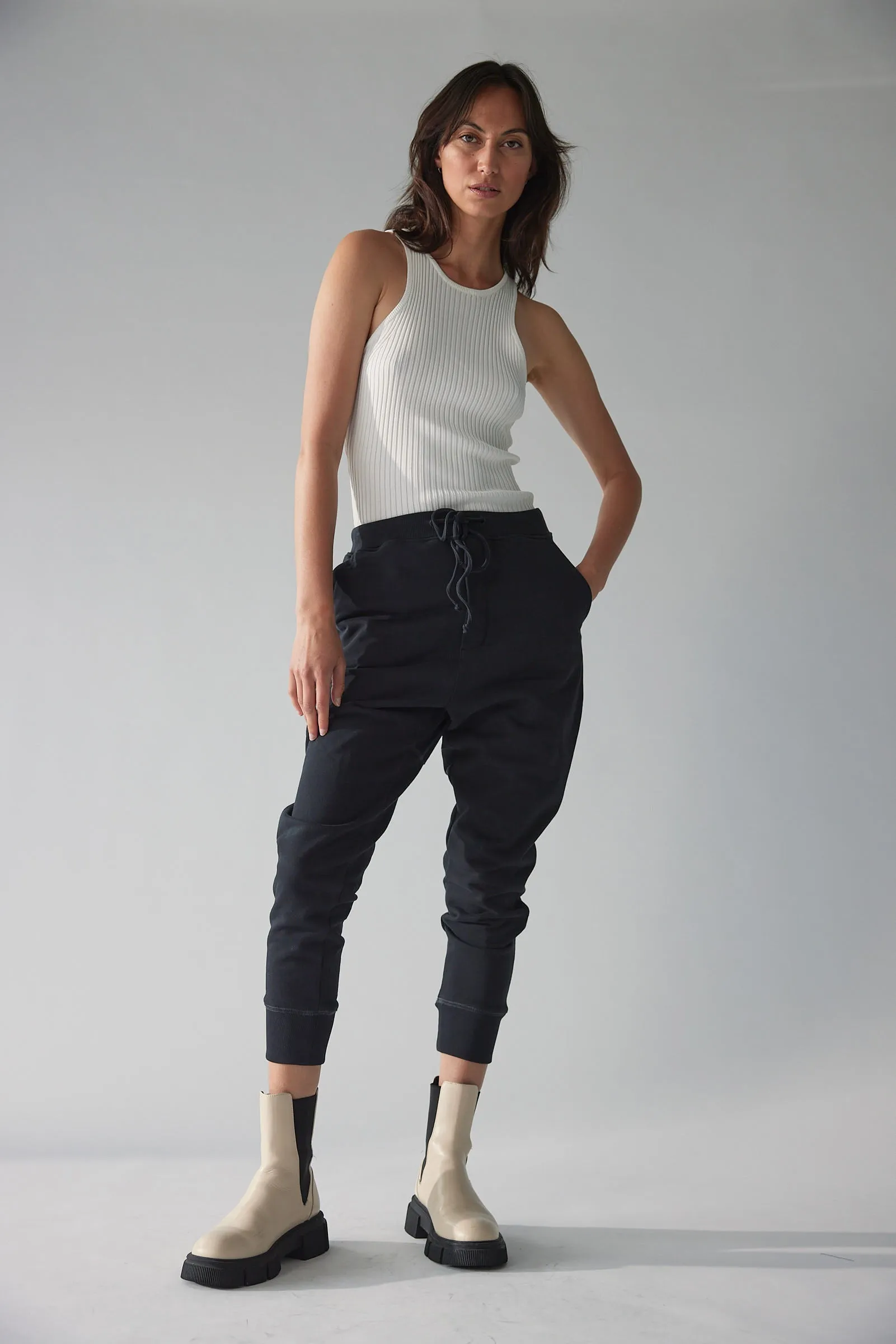 Shen Luxe french Navy Sweat Pant