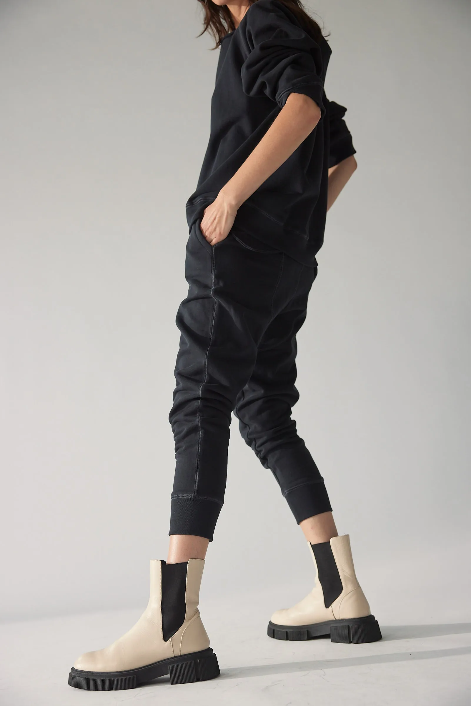 Shen Luxe french Navy Sweat Pant