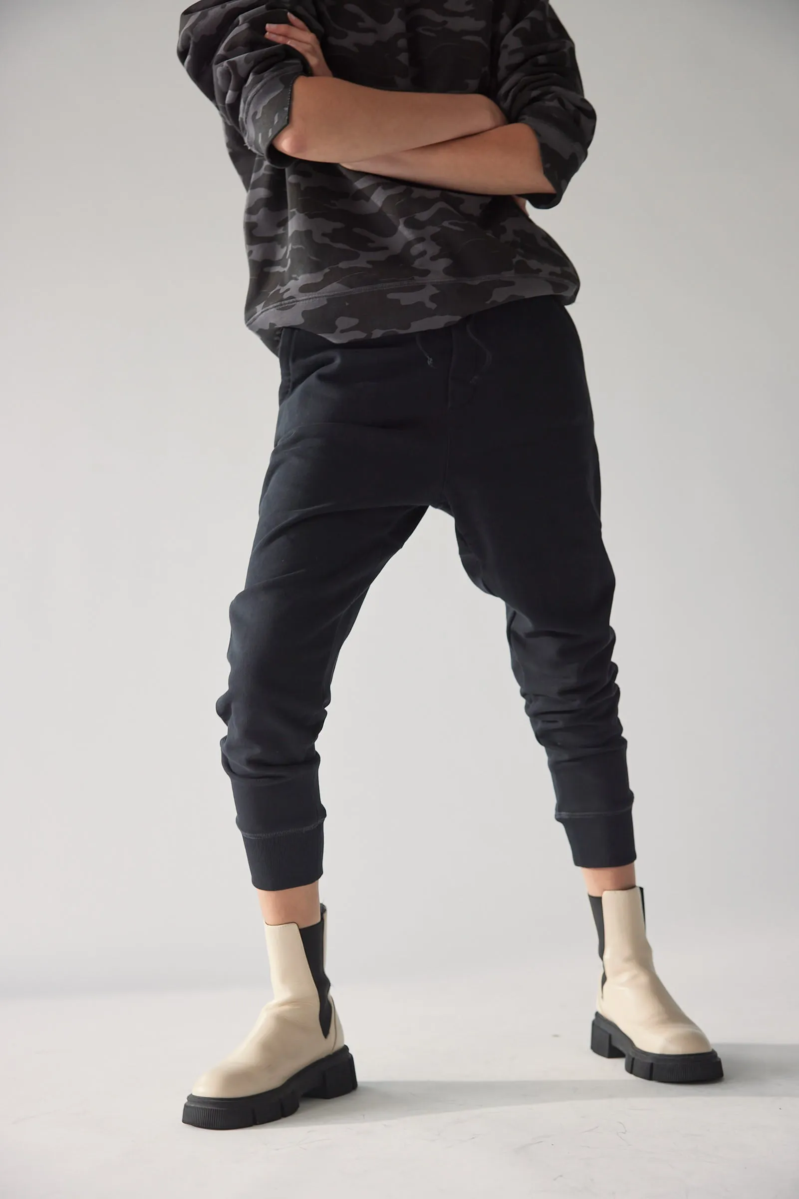 Shen Luxe french Navy Sweat Pant