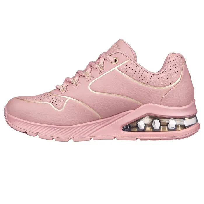 Skechers Uno 2 Golden Trim Pink Gold Womens Trainer