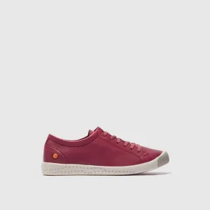 Softinos ISLA154SOF Ladies Red Leather Lace Up Shoes