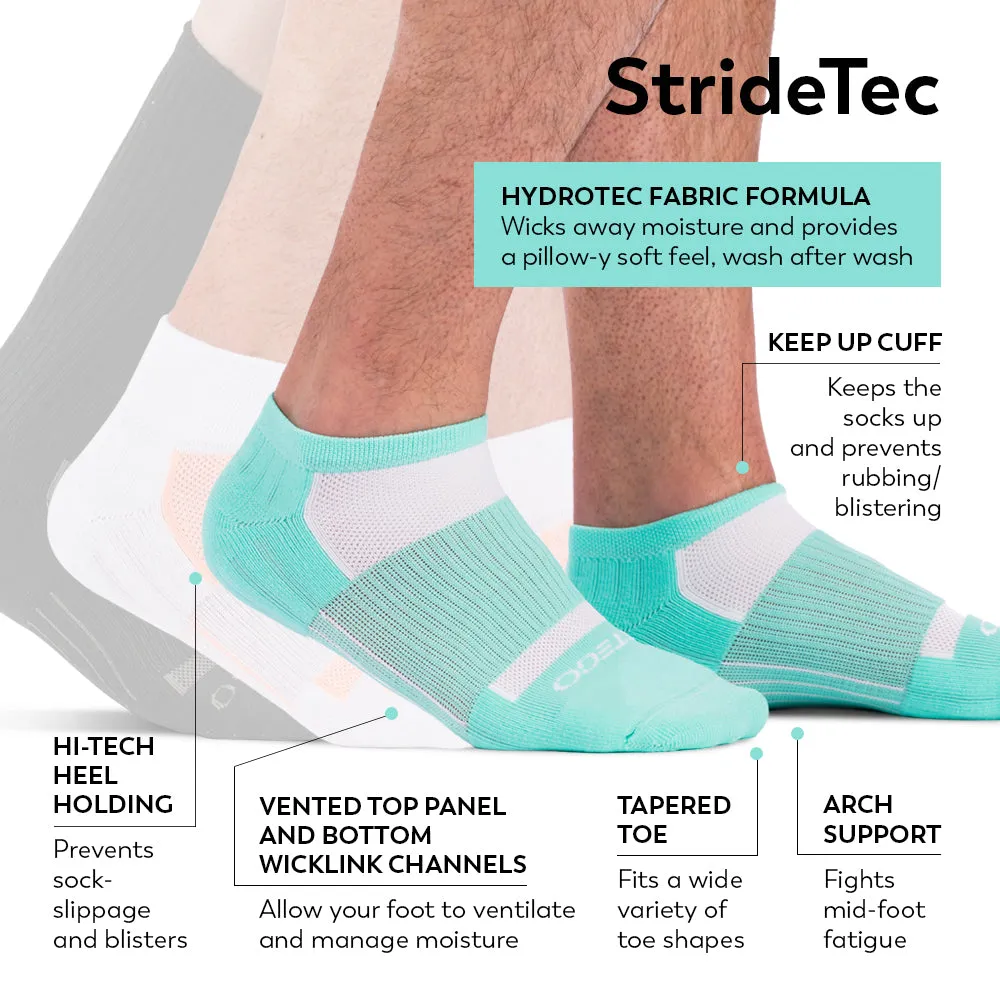 Stego StrideTec Cushioned No Show Socks