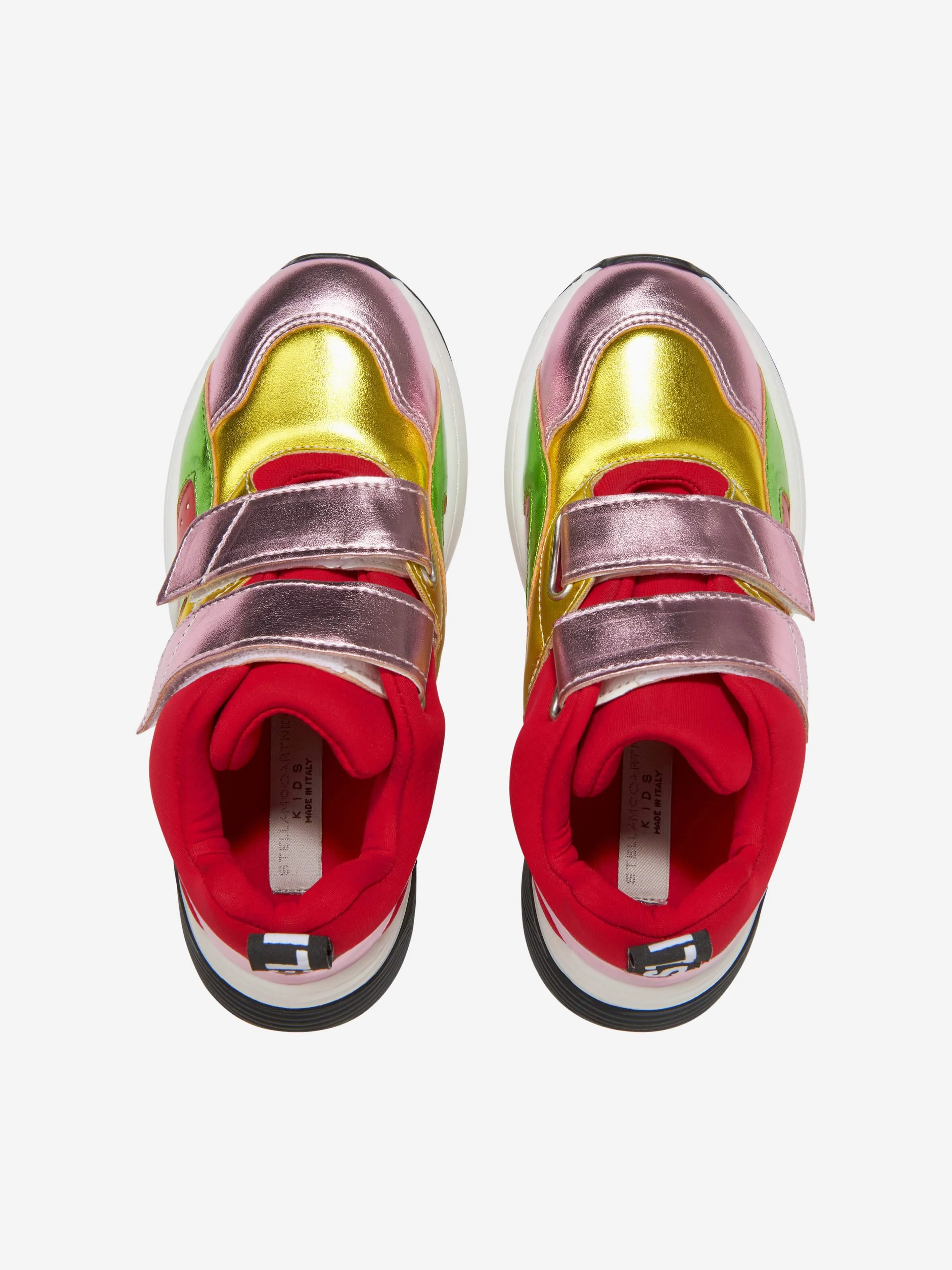 Stella McCartney Girls Metallic Velcro Trainers