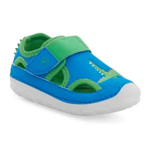 Stride Rite Baby Toddler Splash Blue Green Sandals (Water Friendly)