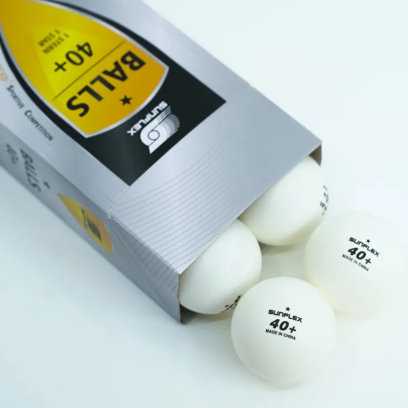 SUNFLEX 1 Star 40  Table Tennis Balls - WHITE