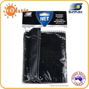 Sunflex Nylon Table Tennis Net Standard Size Replacement Net - Black