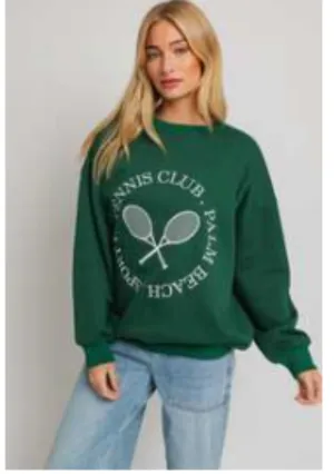 Sydney Tennis Long Sleeve Green