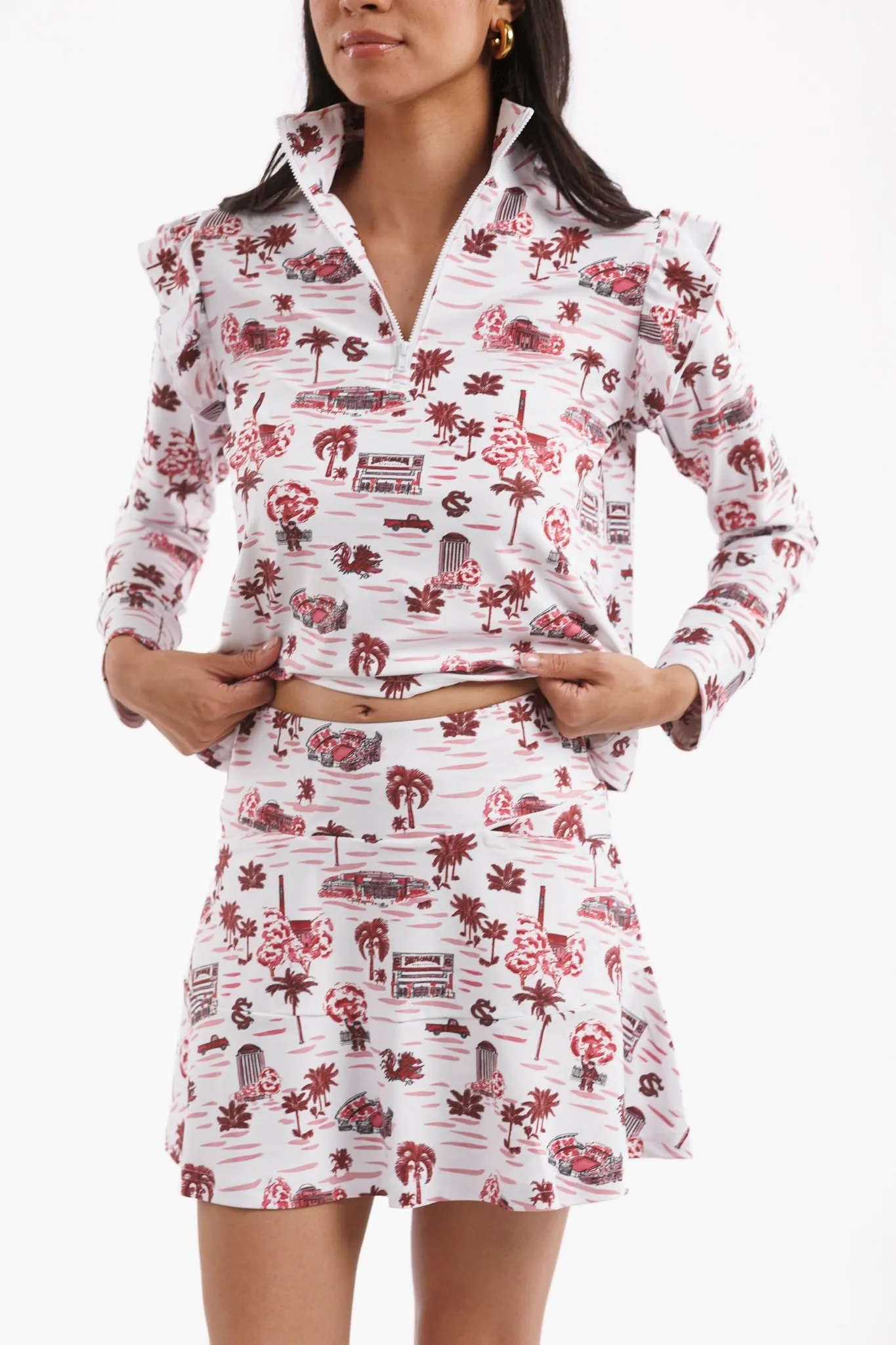 Tailgate Collection Molly Skort - Gamecock Toile