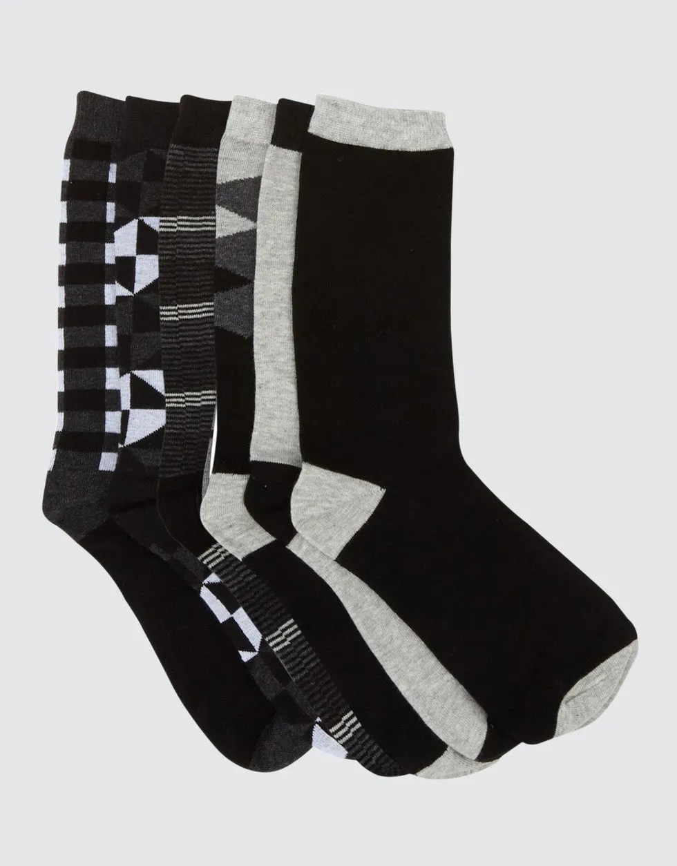 Tasteful Finesse Crew Socks 6 Pack