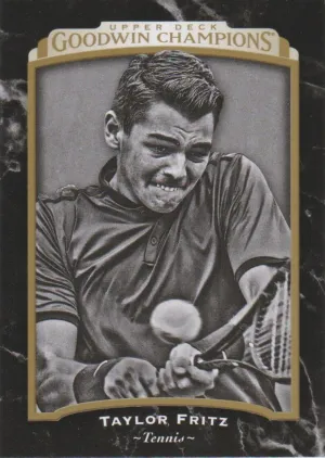 Taylor Fritz, Black Border, 2017 Upper Deck Goodwin Champions