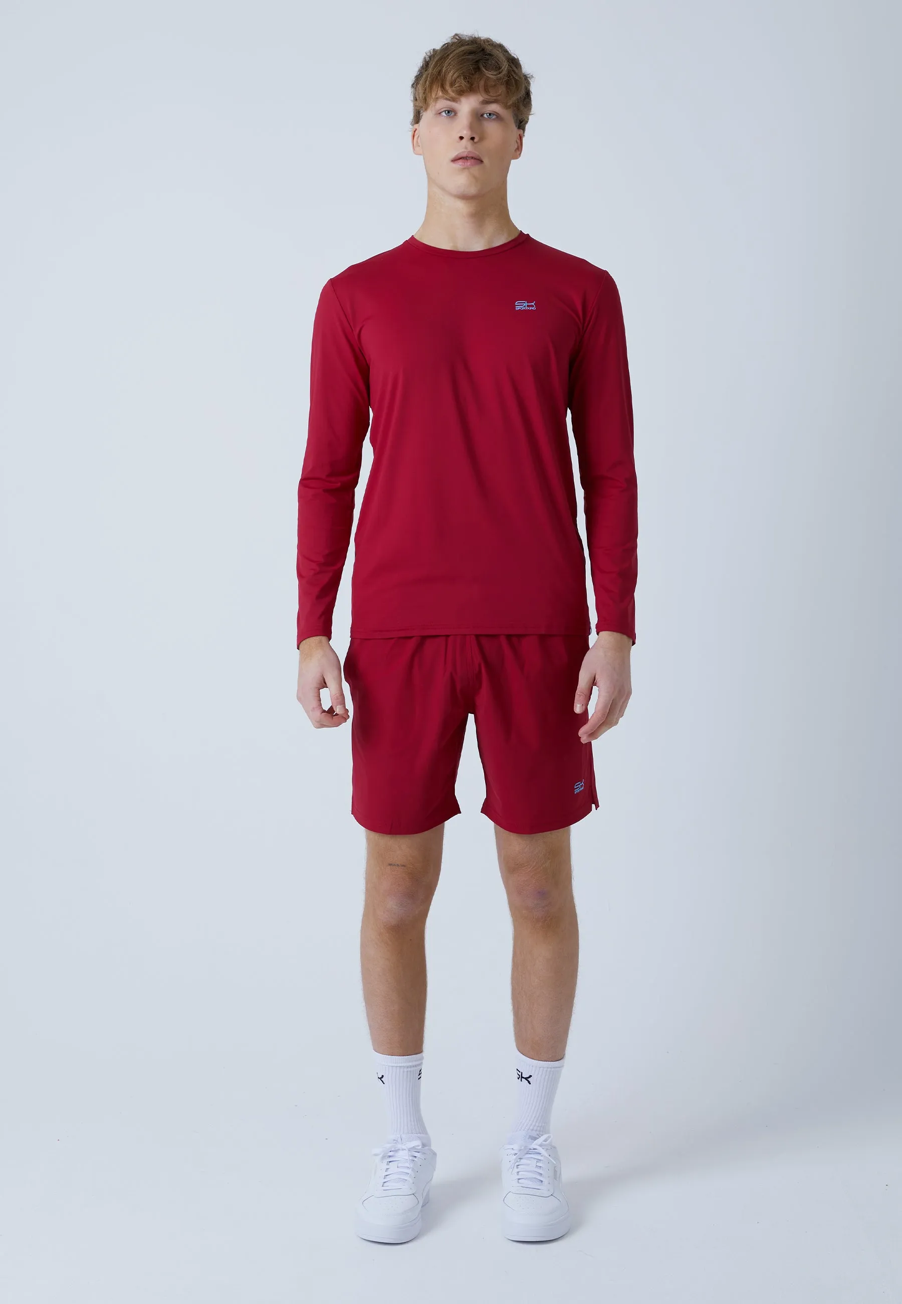 Tennis Longsleeve Shirt,  bordeaux red