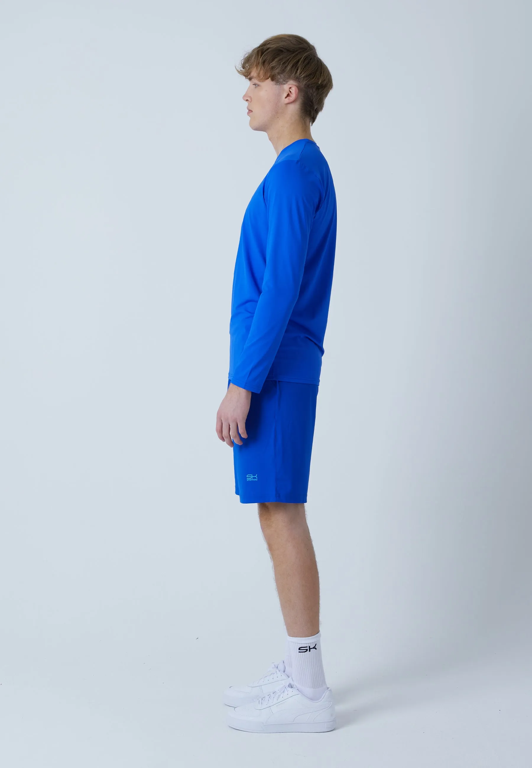 Tennis Longsleeve Shirt, cobalt blue