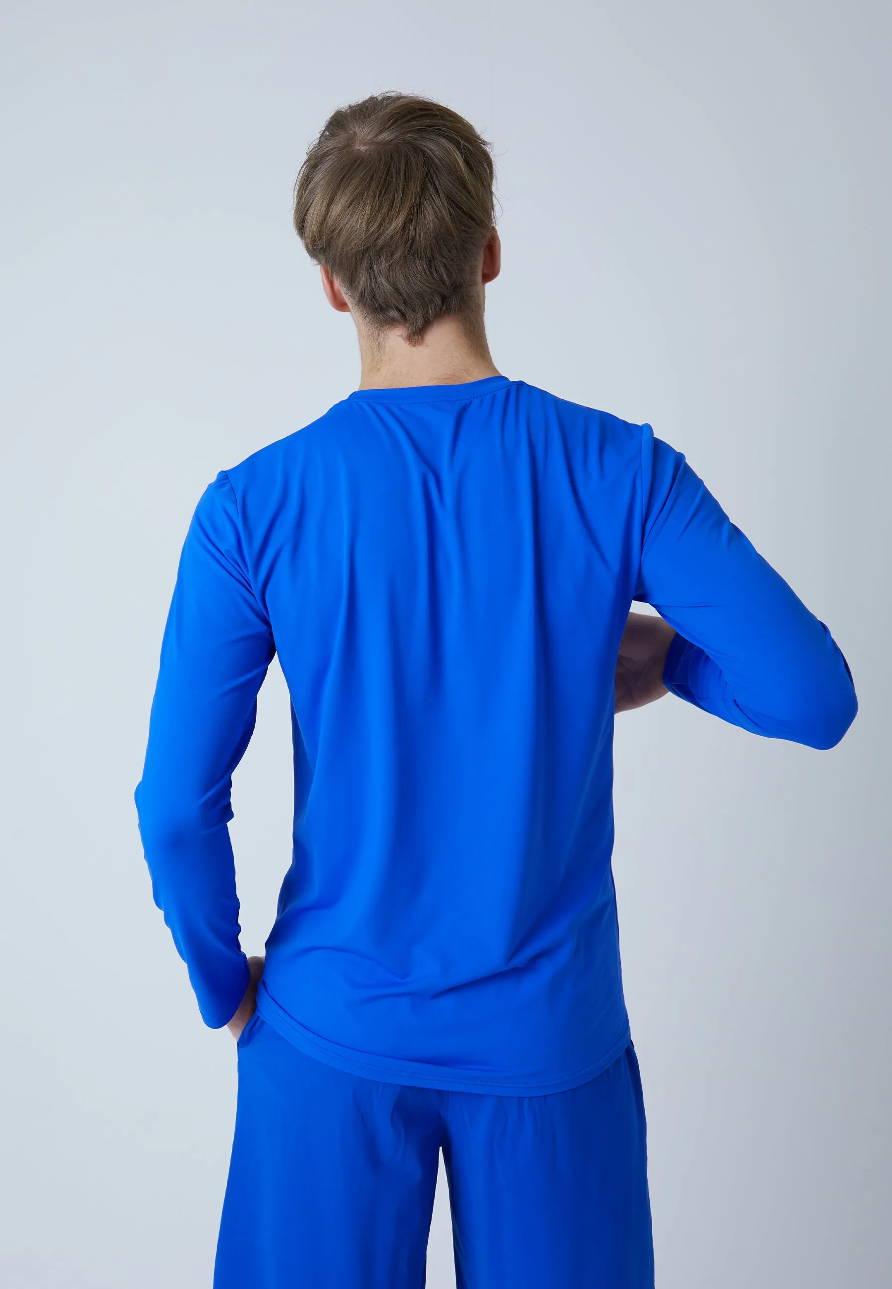 Tennis Longsleeve Shirt, cobalt blue