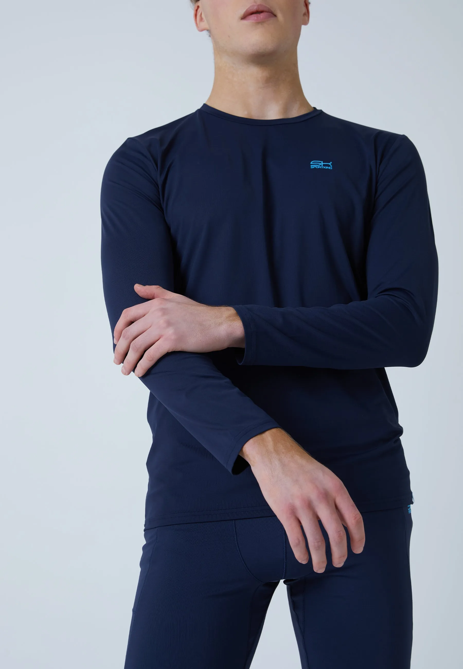 Tennis Longsleeve Shirt, navy blue