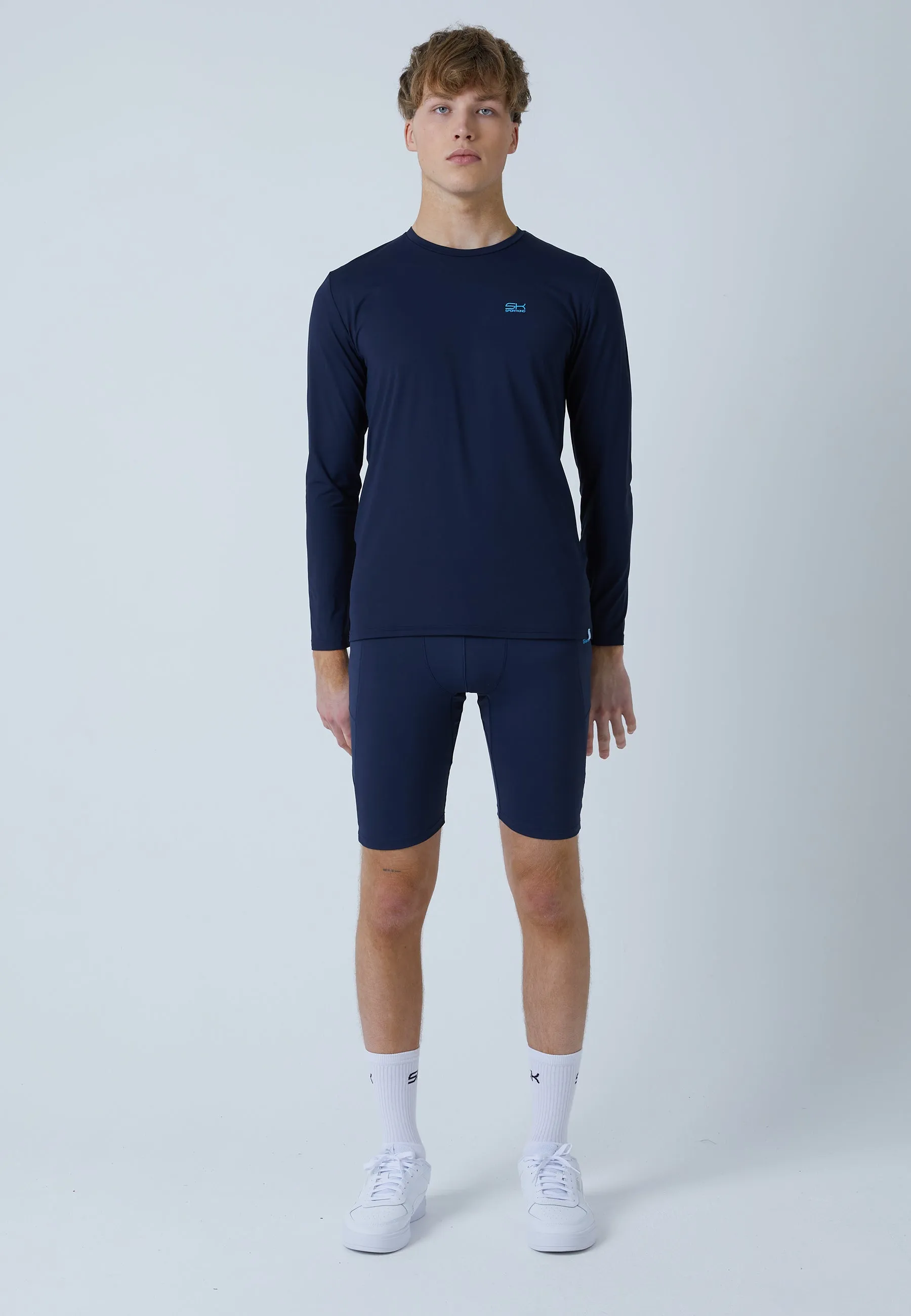 Tennis Longsleeve Shirt, navy blue