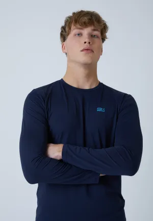 Tennis Longsleeve Shirt, navy blue