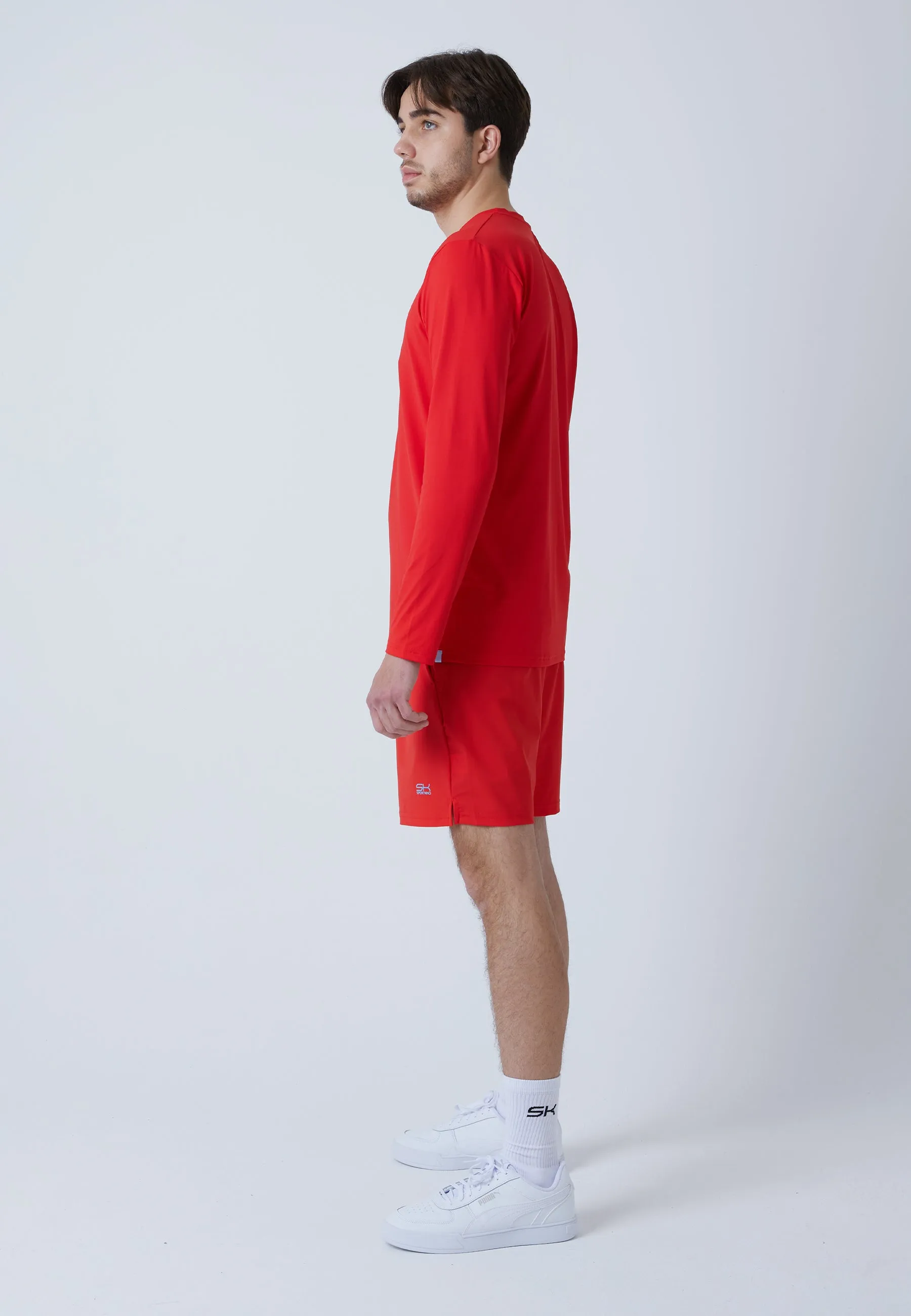 Tennis Longsleeve Shirt, red