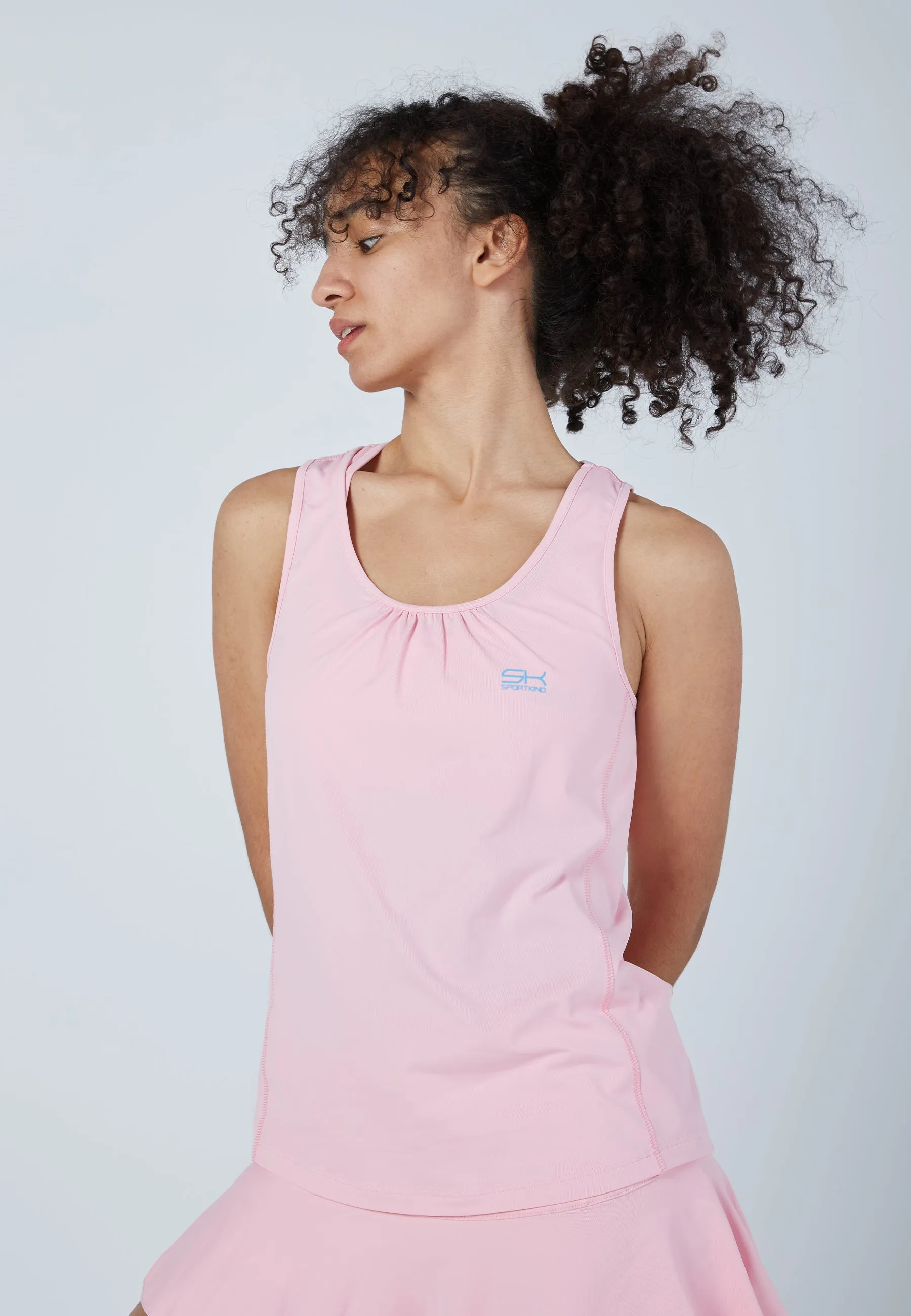 Tennis Loose Fit Tank Top, light pink