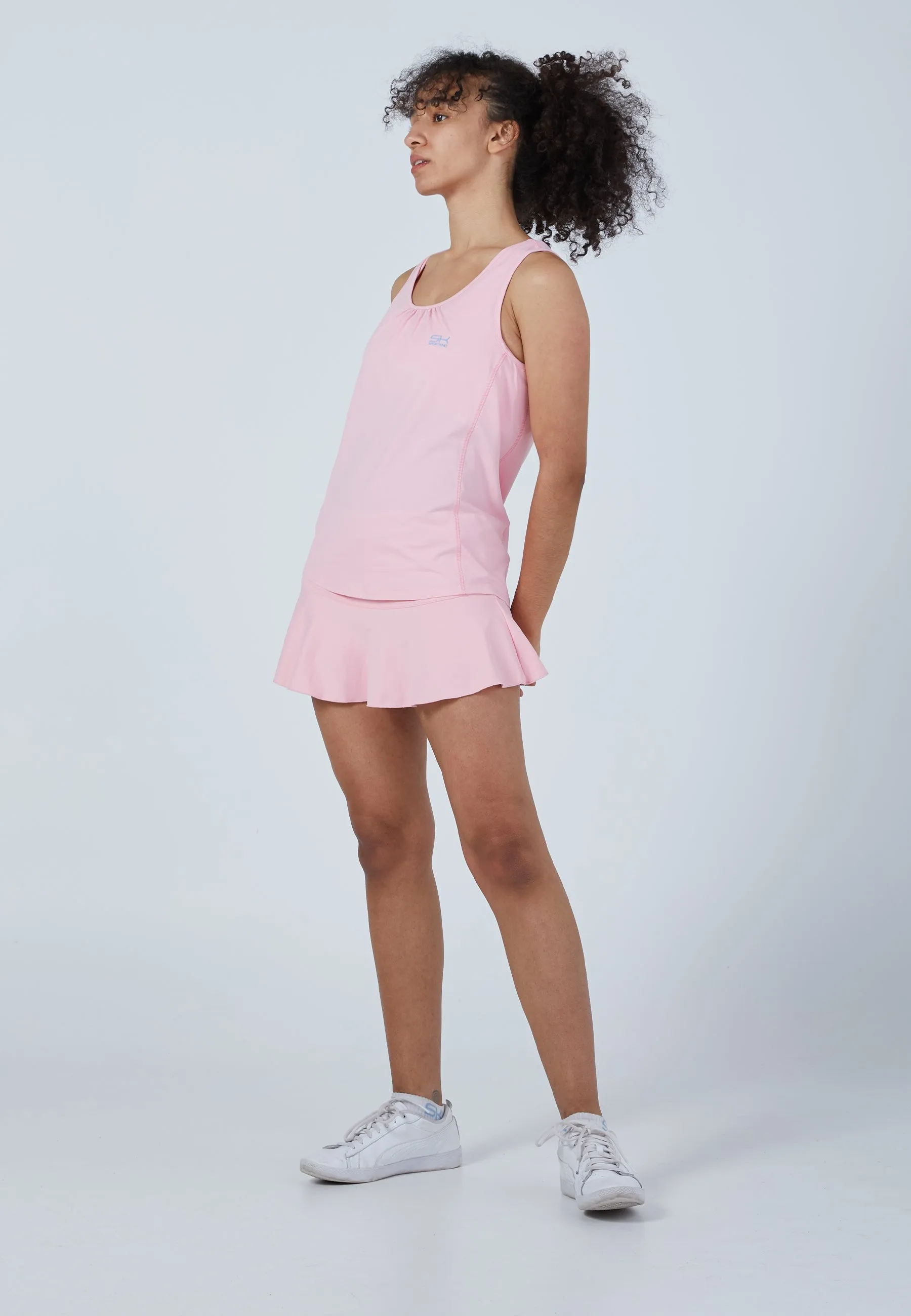 Tennis Loose Fit Tank Top, light pink