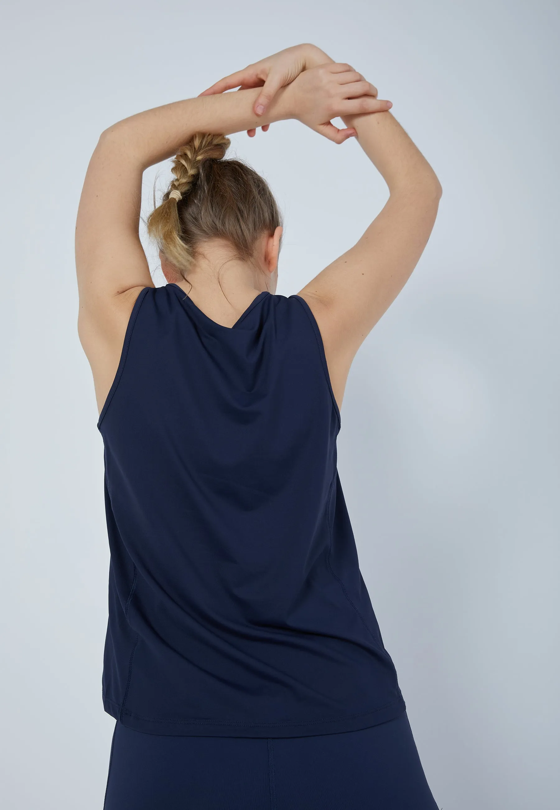 Tennis Loose Fit Tank Top, navy blue