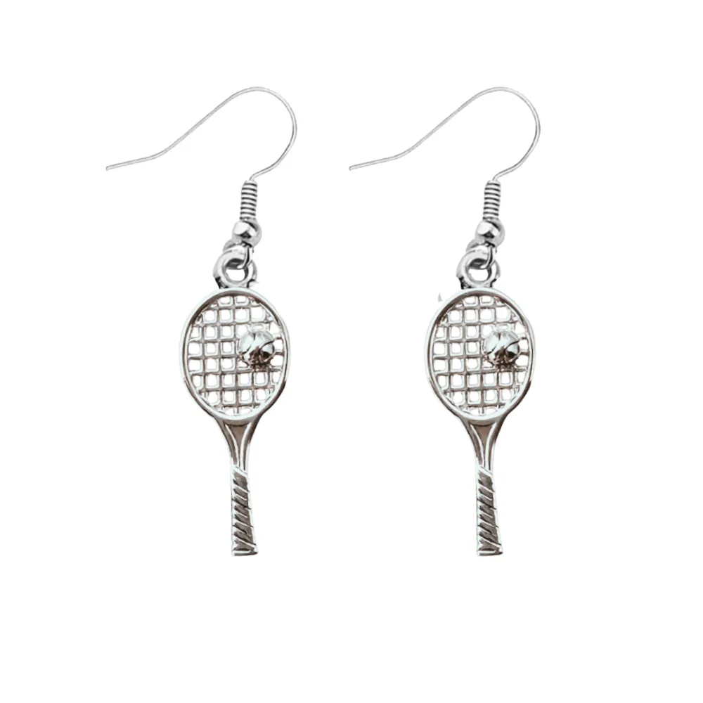 Tennis Racket Dangle Earrings