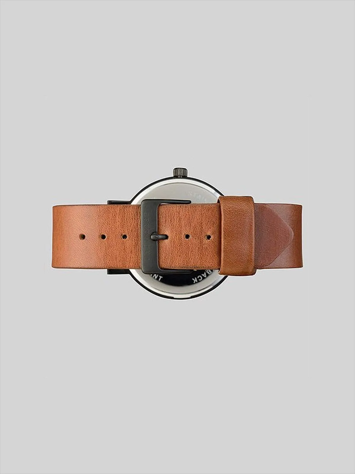 The Horse Matte Black / Tan Leather Watch