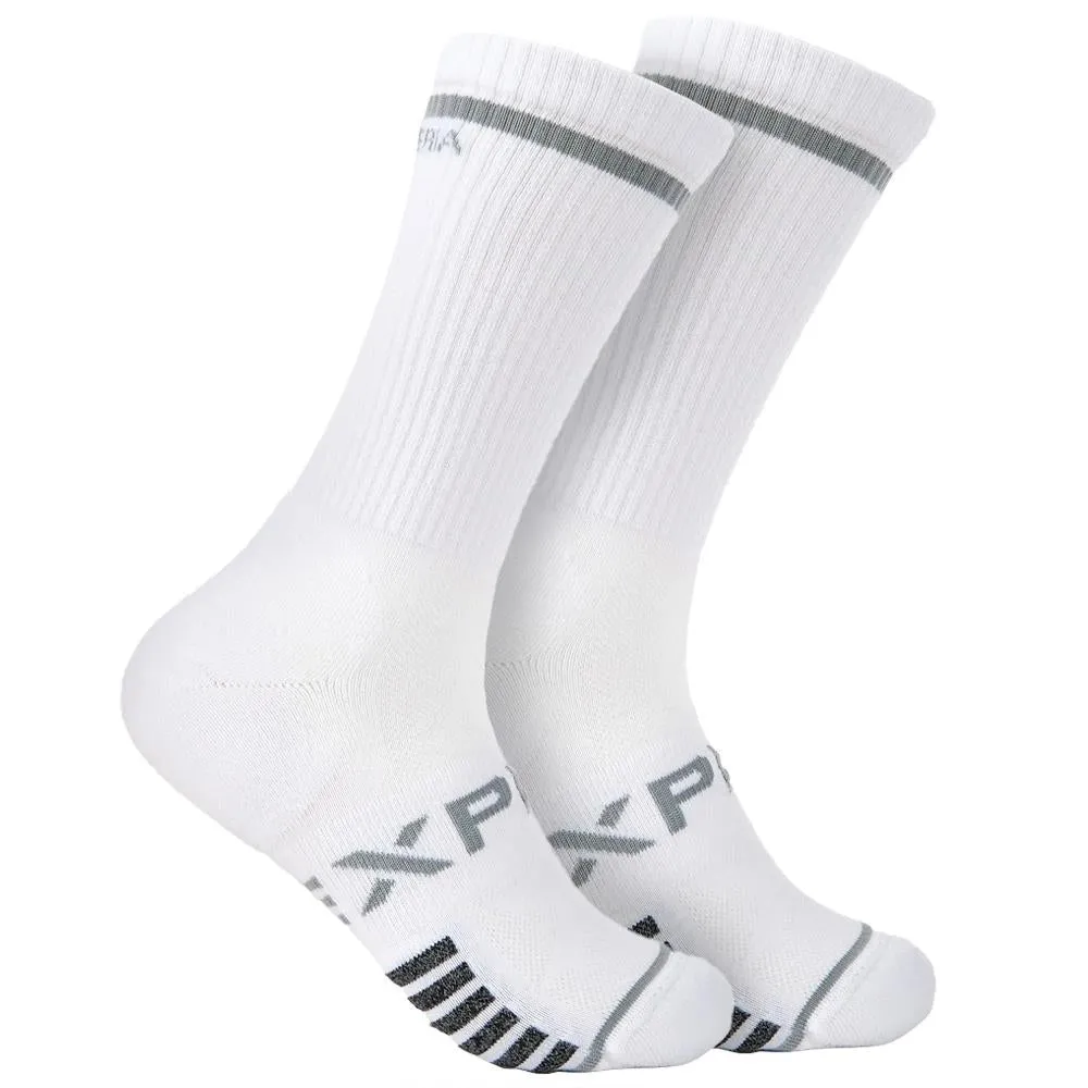 Thorlo Experia UltraLight Padded Crew Socks - White