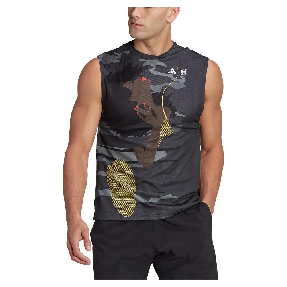 Unisex New York UNITEFIT Sleeveless Tennis Top Carbon