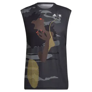 Unisex New York UNITEFIT Sleeveless Tennis Top Carbon