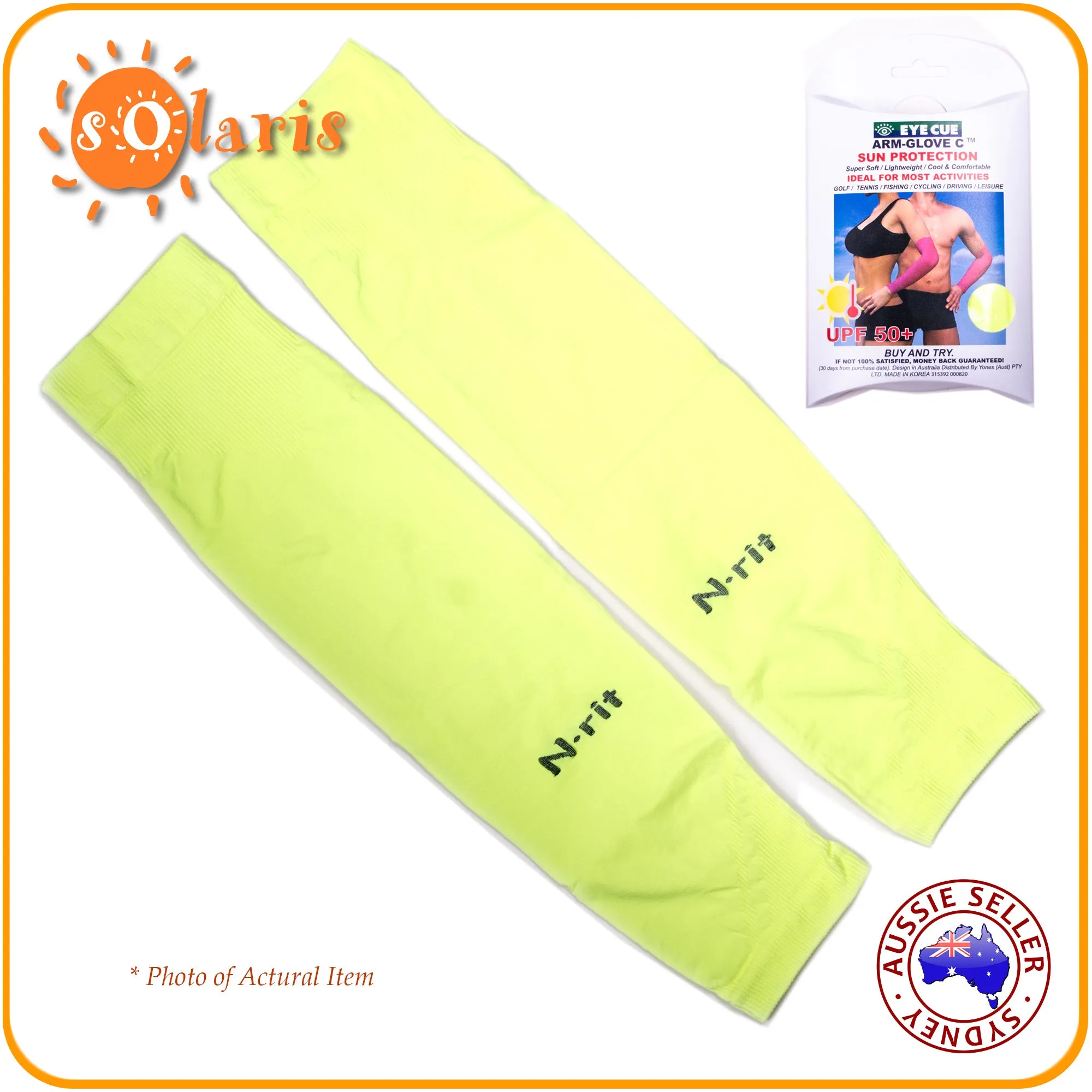 UV Protection Arm Sleeves UPF50  Sun Protective Cooling Sleeves for Golf Sports