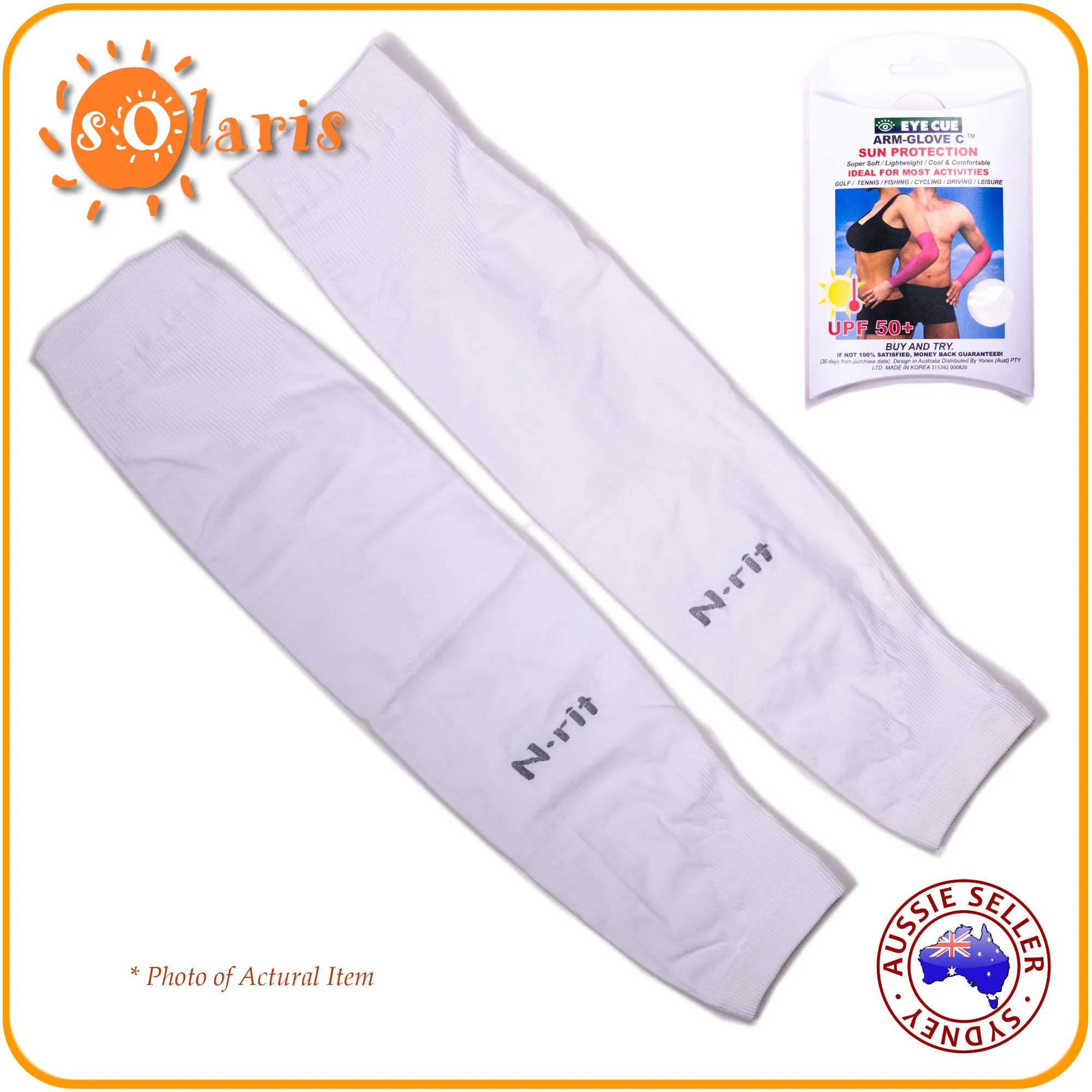 UV Protection Arm Sleeves UPF50  Sun Protective Cooling Sleeves for Golf Sports