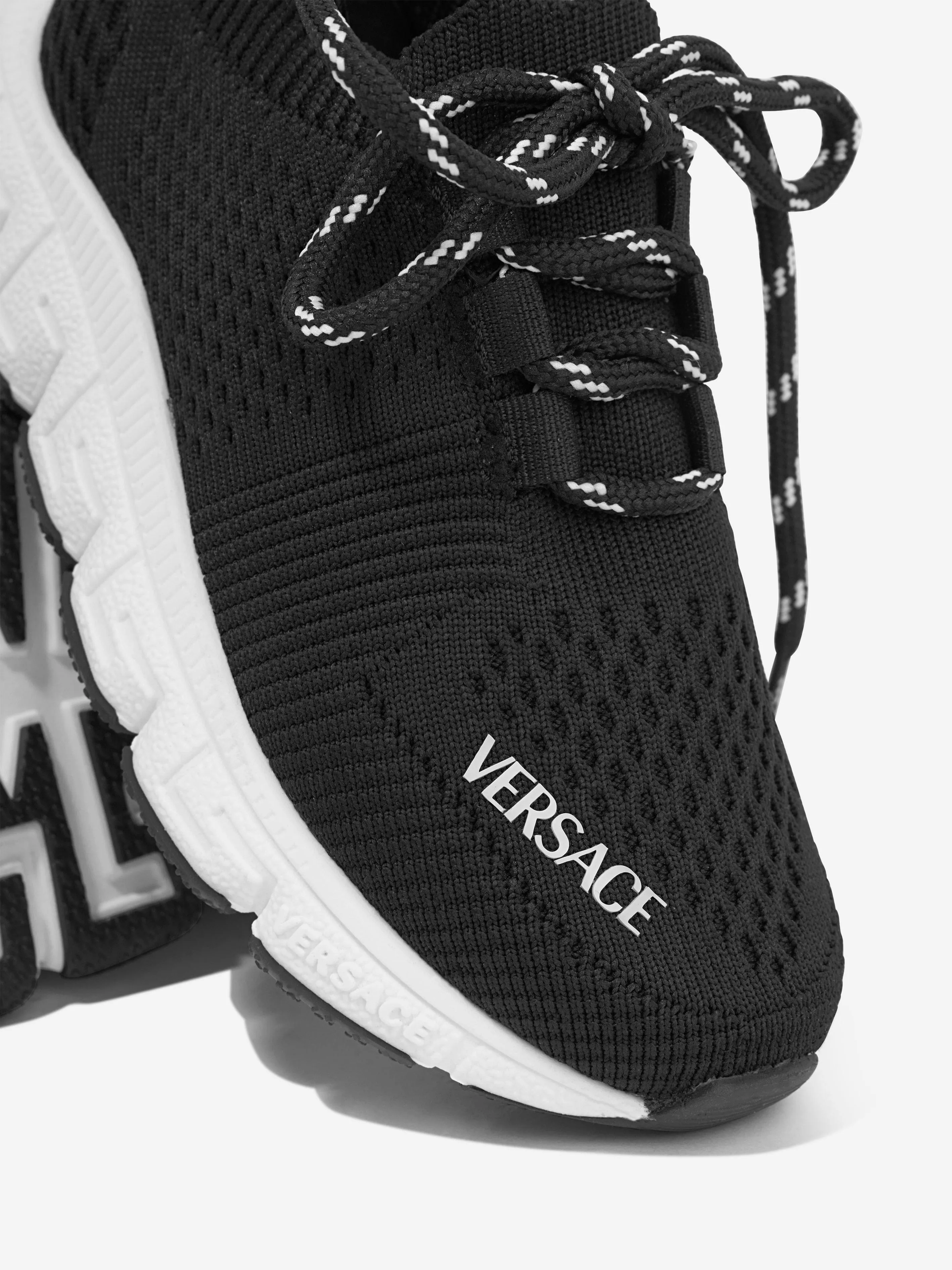 Versace Kids Trigreca Trainers in Black