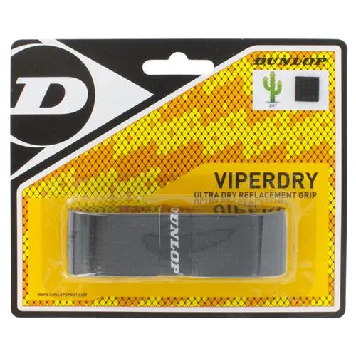 Viperdry Black Ultra Dry Replacement Tennis Grip