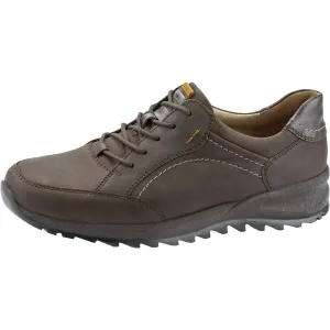 Waldlaufer 388001 744 216 Helle Mens Crazy Horse Brown Leather Water Resistant Lace Up Shoes