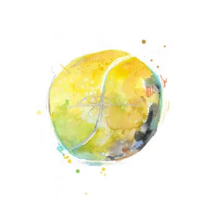 Watercolor Sports Series || Tennis