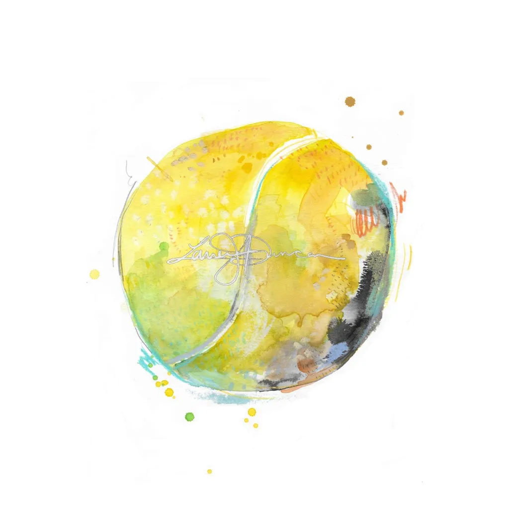 Watercolor Sports Series || Tennis