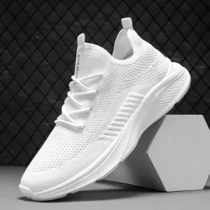 White Sneakers Shoes for Men Breathable Casual Couple Sports Running Walking Shoes Big Size  35-47