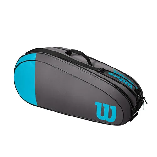 Wilson Team 6 Pack Blue and Grey Tennis Bag